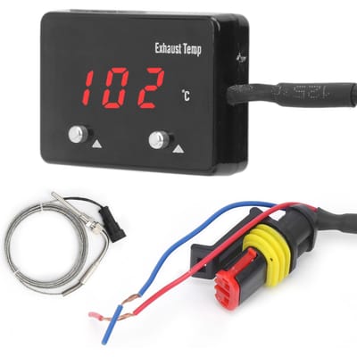 Jauge de température des gaz d'échappement de voiture, affichage numérique LED rouge universel pour véhicule 12V