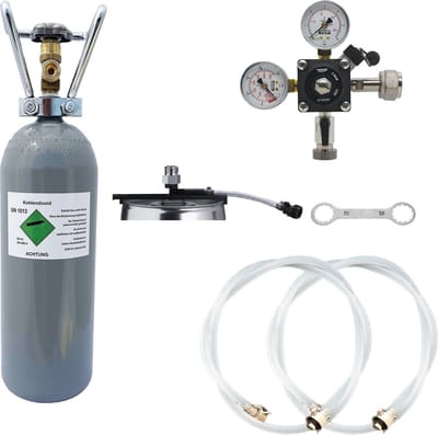 Accessoirepakket voor biertap 1-kraan - met 5L Flexi Tap Adapter, Bierslang, Fles CO2 2,0 kg