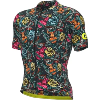 Ale Fietsshirt Korte Mouwen PRR Tattoo - Grijs - M - Valt klein