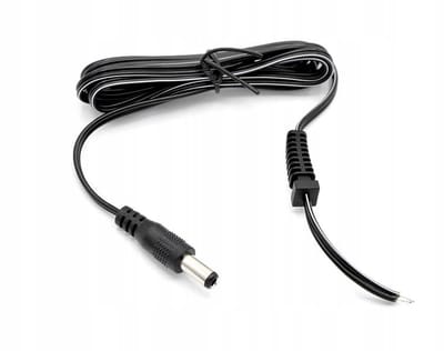 DC Stekker 2.1x5.5mm Recht met Kabel 1.1m