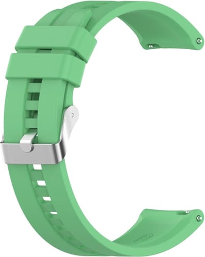 Siliconen bandje - geschikt voor Amazfit GTS / GTS 2(E) / GTS 2 Mini / GTS 3 / 4 (Mini) / Bip (S) / Bip U (Pro) / Bip Lite / Bip 3 (Pro) / GTR 42 mm / Pop (Pro) / Active (2) - groen