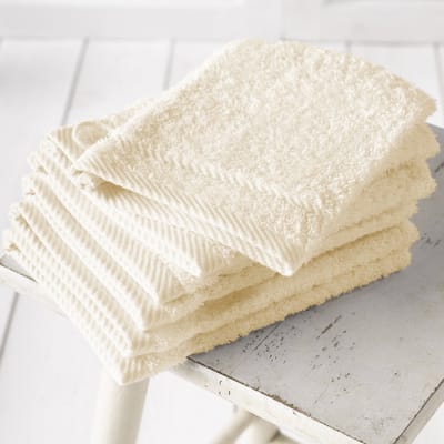 De Witte Lietaer Washandjes Helene Cream - 15 x 21 cm - 6 stuks - Katoen