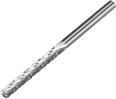 Draaibare Freesstift - Metaalvijl Houtbewerking - Vormgeven Metaal - HSS Materiaal - 3 x 3 x 27 x 52mm - Grijs