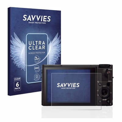 Savvies - Screenprotector voor Sony Cyber-Shot DSC-RX100 III - Folie Beschermfolie transparant 6 Stuks