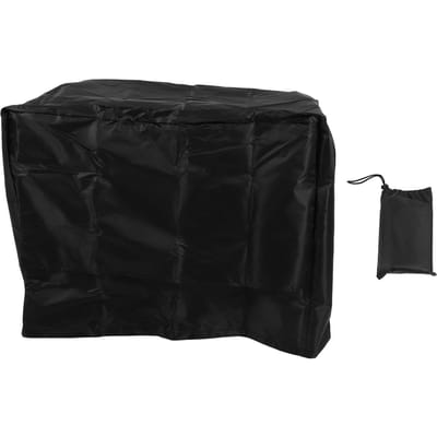 Generatorhoes met Ventilatie 420D Zilver Gecoat Oxford Regenbestendig Zonwerend Bescherming Draagbaar 32x24x24inch/81x61x61cm