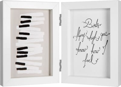 Fotolijst - Henzo - Piano Double Swing - Collagelijst voor 2 foto's - Fotomaat 10x15 cm - Wit