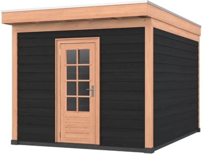 Douglas overkapping, 300 x 400, met schuur, Westwood Comfort Plus Zwart
