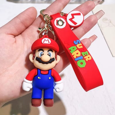 Pradeo - Alternatieve Sleutelhanger Van Mario - Super Mario - Hard Siliconen - Cadeau Voor Volwassenen en Kinderen - Geschenk Voor Verjaardagen en Feestdagen - Cadeautje Voor Hem & Haar - Key Chain