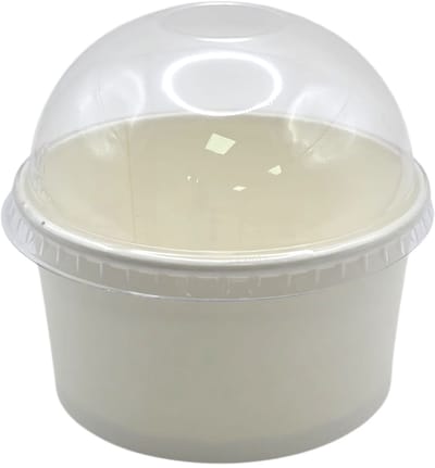 100x IJsbeker karton 180ml Ø90mm 6oz wit Party schepijs softijs ijsje zomer festival thema feest
