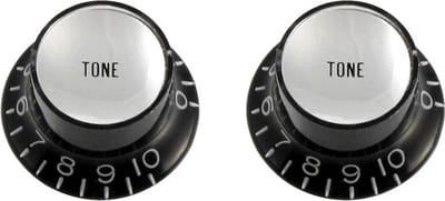 Allparts PK0182023 Reflectorknoppen, Tonen, Zwart (2 stuks)