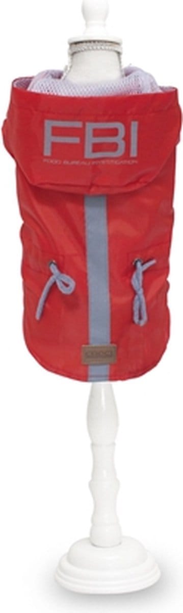 Croci - Hondenjas Regenjas - Vancouver FBI waterproof Rood - 60 cm