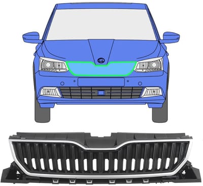 Grill voor Skoda Fabia 2014-2018 / Set
