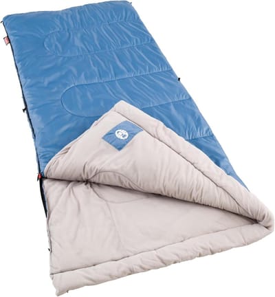 Slaapzak - Kampeerslaapzak - Kamperen - Thermolock Tochtbuis - 2-persoons - Blauw