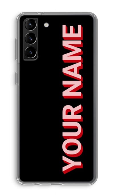 Gepersonaliseerd - Case Company® - Hoesje geschikt voor Samsung Galaxy S21 Plus hoesje - Namecase - Soft Cover Telefoonhoesje - Bescherming aan alle Kanten en Schermrand