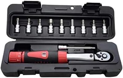 Momentsleutel Set - Fiets Gereedschap - Fiets Onderhoud - Instelbaar Koppel - 2-24 Nm - Zilver