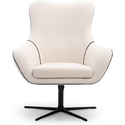 Fauteuil ESSI met draaifunctie bouclé | NADUVI Collection