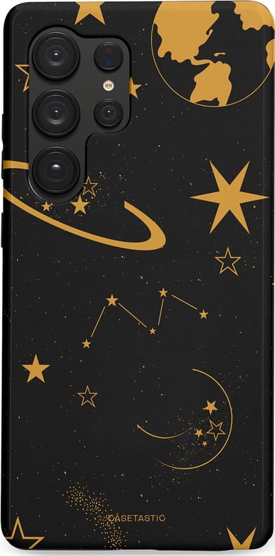 Casetastic Hoesje Geschikt voor Samsung S25 Ultra - Stijlvolle Beschermende Duo-layer Case - Nachtelijk uitzicht