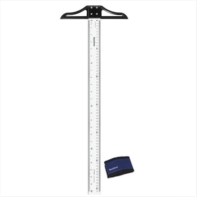 Grote T-Vierkante Liniaal 60 cm / 24 inch Acryl voor Tekenen en Layouts | Metrisch & Keizerlijk