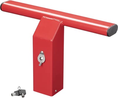 ProPlus Anti Inbraakslot voor Bedrijfswagens - 41 x 25,7 x 12 cm - Trekhaakslot - Laadruimtebeveiliging - Achterdeurbeveiliger - Beveiliging Bedrijfswagens - Bescherming - Veiligheid - Eenvoudige Montage - Inclusief 2 Sleutels - Rood