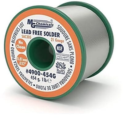 Loodvrije Soldeerdraad SAC305 - 96,3% Tin, 0,7% Koper, 3% Zilver - 0,81 mm, 227 gram