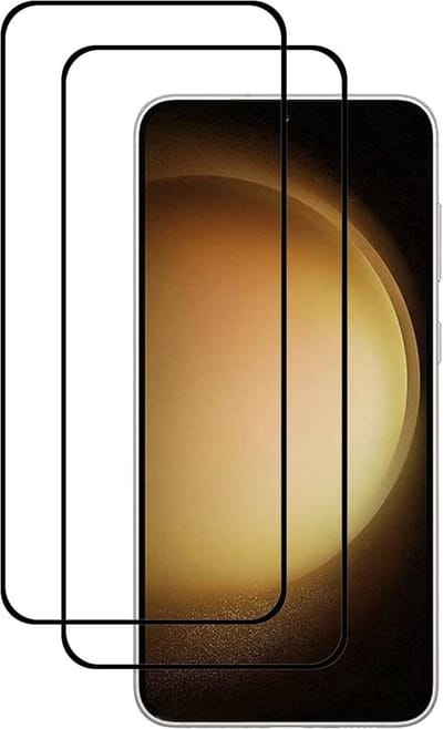 Screenprotector Geschikt voor Samsung Galaxy S23 screenprotector Zwart Beschermglas Screenprotector Geschikt voor Samsung Galaxy S23 5g screenprotector glas - 2 stuks