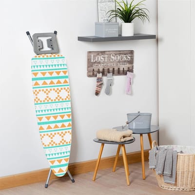 Strijkplankovertrek Katoen Elastisch - Universele Pasvorm Tot 140x52 cm - Hittebestendig
