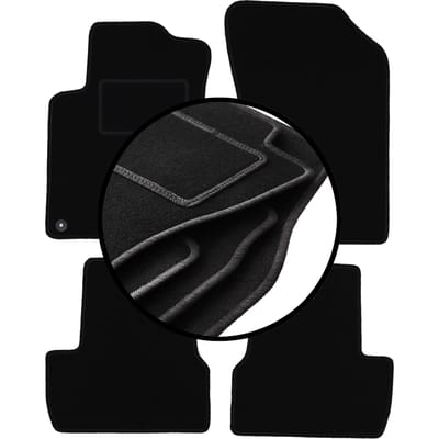 Complete set veloursmatten voor: Citroen DS3 hatchback (2009-2016)