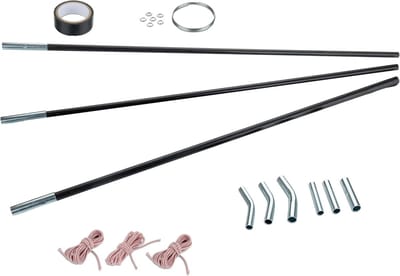 Tentstok Reparatie Set - Reserve Stangen - Kamperen Buiten - Flexibel Sterk Materiaal - 3 Maten 65cm