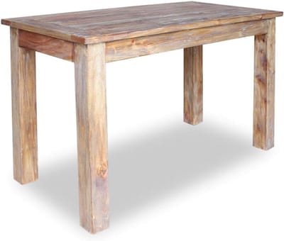 Eettafel Hout - Eetkamer Tafel - Gezellig Eten - Uniek Antiek Stijl - 120 x 60 cm - Variërend