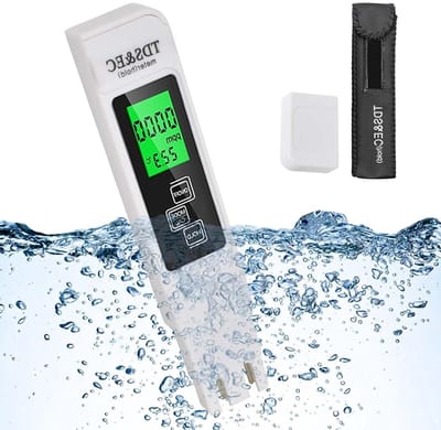 TDS, EC en Temperatuur Meter - Hoogwaardige Waterkwaliteit Tester met LCD Scherm voor Nauwkeurige Metingen van Conductiviteit en Temperatuur