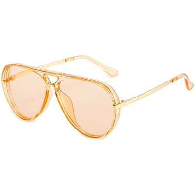 Nouveaux Lunettes de Soleil Aviateur Lunettes de Mode Féminines Rétro Grandes Montures Lunettes de Soleil Lunettes Crapaud pour Homme Lunettes pour les Yeux de Photographie 1PC