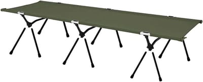 Campingbedje - Vouwbed - Buiten slapen - In hoogte verstelbaar - 190x65cm - Groen