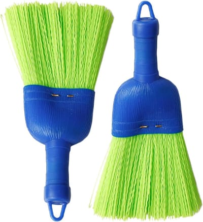 Handveger Set - Kleine Bezem Stoffer - Bureau Reinigen - Natuurlijke Vezelkop - 25 x 12 cm - Niet gespecificeerd