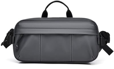 KZQ Stijlvolle Heren Schoudertas En Crossbody Tas - Kleine Brieftas Voor Werk Kantoor En Reis - Waterdicht En Lichtgewicht - Grijs