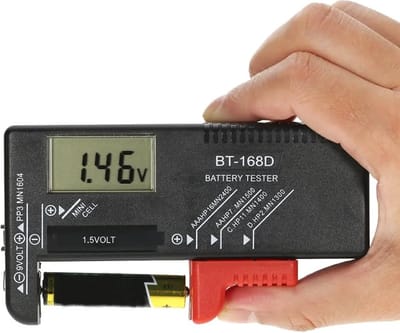 Batterij Tester | Universele Digitale LCD Batterij Checker | AA-AAA-C D-9V-1.5V-Knoopcel | Batterij Voltage Tester BT-168D
