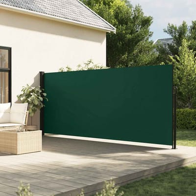 vidaXL - Windscherm - uittrekbaar - 160x500 - cm - donkergroen