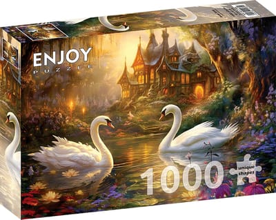 Enjoy Puzzle legpuzzel Swan Song - 1000 stukjes - rustiek puzzelplezier.