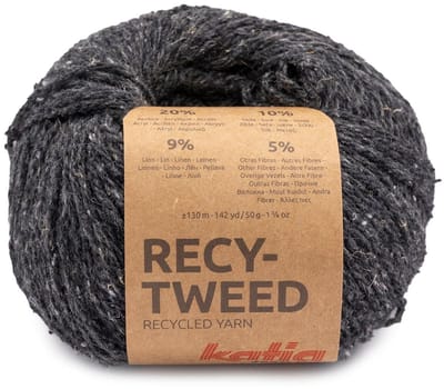 Katia Recy-Tweed - 88 Antraciet - Gerecycled Tweedgaren