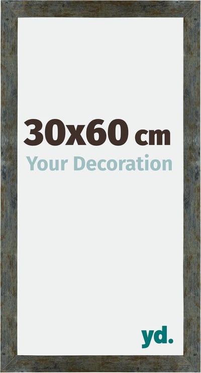 Your Decoration - Fotolijst 30x60 cm - MDF - Blauw Goud Gemeleerd - Mura