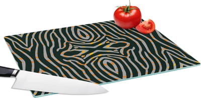 Glazen Snijplank - 39x28 - Zebra - Dierenprint - Patronen - Snijplanken Glas