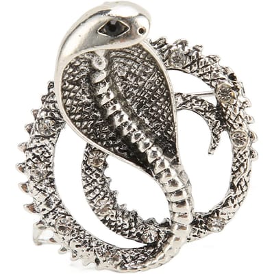 Broche Épinglette Vintage Animal Sécurité Cravate pour Costumes Mari Petit Ami Cadeau Saint Valentin Anniversaire black