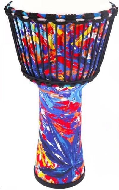 Knobbout Music United Djembé  trom Geitenvel, Afrikaanse stijl,  Touwspanning