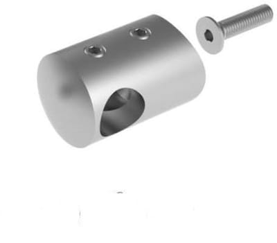 Vulpen set - Leuning houder - Reling monteren - Kantelbaar roestvrij staal - 4-delig d12 - Zilver