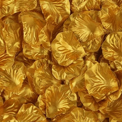 CHPN - Gouden Rozenblaadjes - 200 stuks - Bruiloft Decoratie - Pad van rozenblaadjes - Rozenblaadjes op bed - Romantiek - Valentijn
