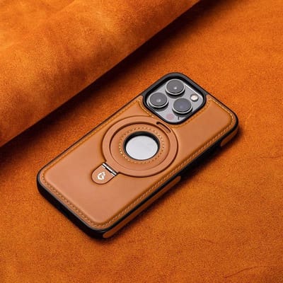 Luxe Leer Metaal Magnetische Ring Stand Magsafe Hoesje Voor iPhone 17 16 15 14 13 12 Pro Max Plus 17Air Zakelijk Hol Logo Cover For iPhone 16 Plus