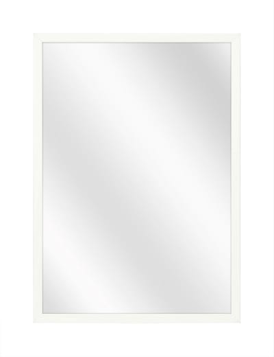 Spiegel met Luxe Aluminium Lijst - Wit - 40x60 cm