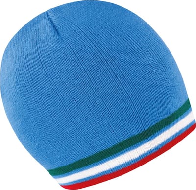 Result National Beanie RC368 - Blue/Green/White/Red - One size