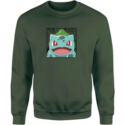 Pokémon Pokédex Bulbasaur #0001 Sweatshirt - Green - S