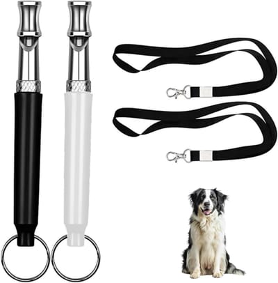 EXCITAT 2-delige hondenfluit - Ultrasoon hond - Met koord - Voor hondentraining