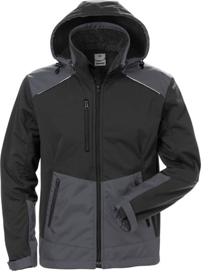 Fristads Softshell Winterjack 4060 Cfj - Zwart/Grijs - XS
